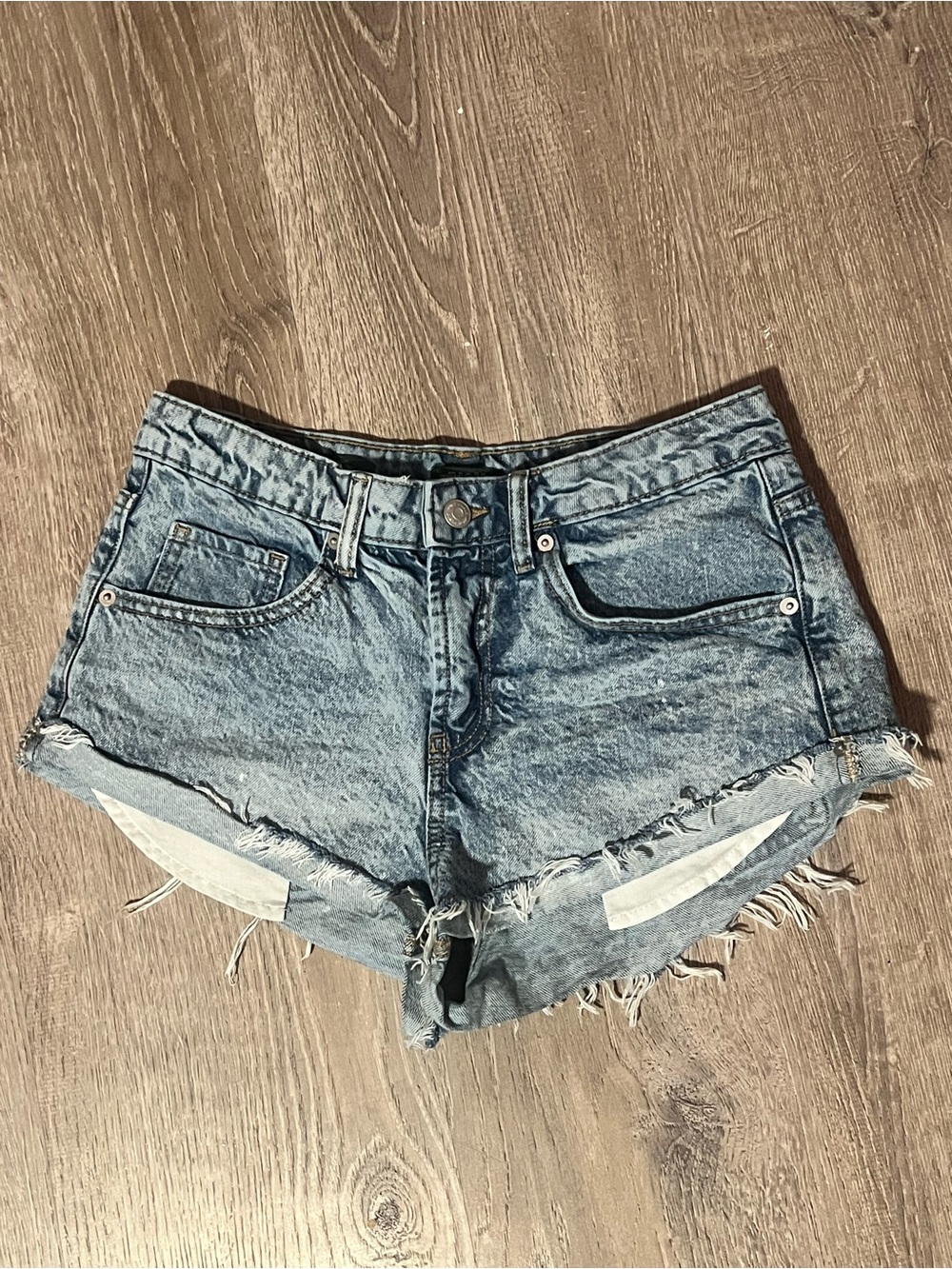 Wild Fable Acid Wash Mid Rise Jean Shorts Size 2